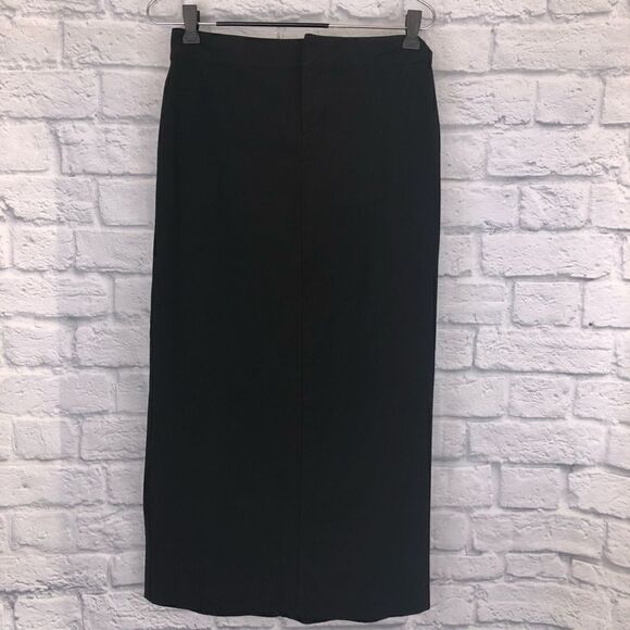Old Navy stretch pencil skirt with back slit & front zipper & hook closure sz 1 - Picture 1 of 6